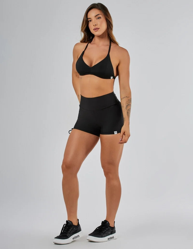 Top + Shorts Empina Invisível Black